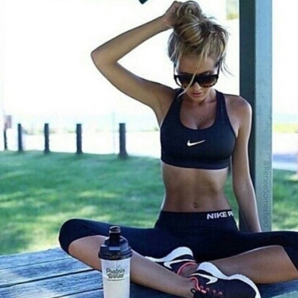 Nike Pro Running Yoga Black Capri Yoga Small M